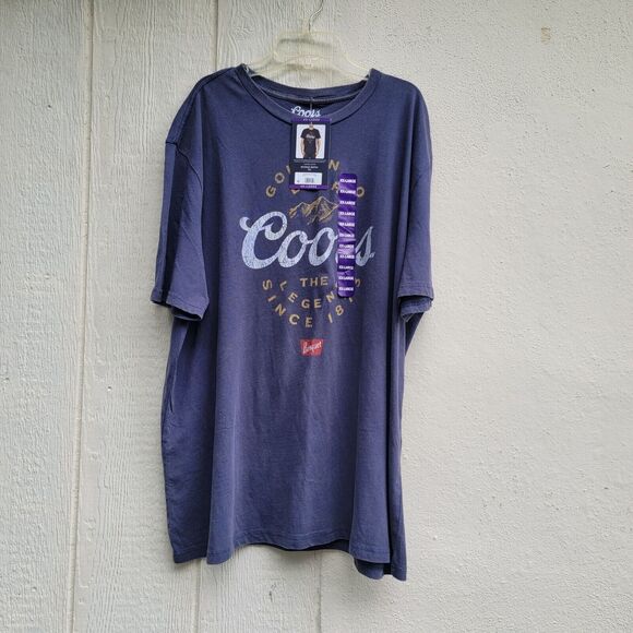 Coors graphic tshirt blue Mens sz XX-large - Picture 1 of 3